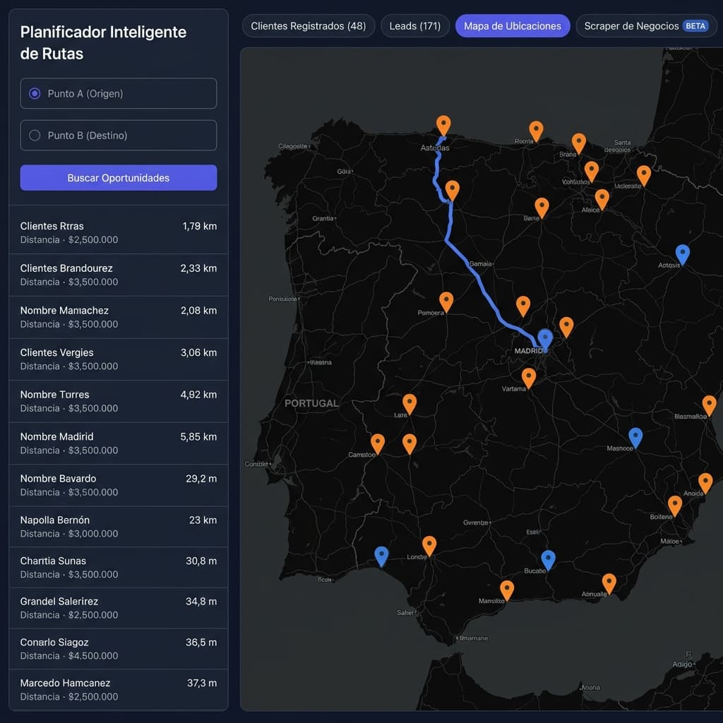 Planificador inteligente de visitas